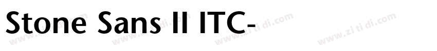 Stone Sans II ITC字体转换